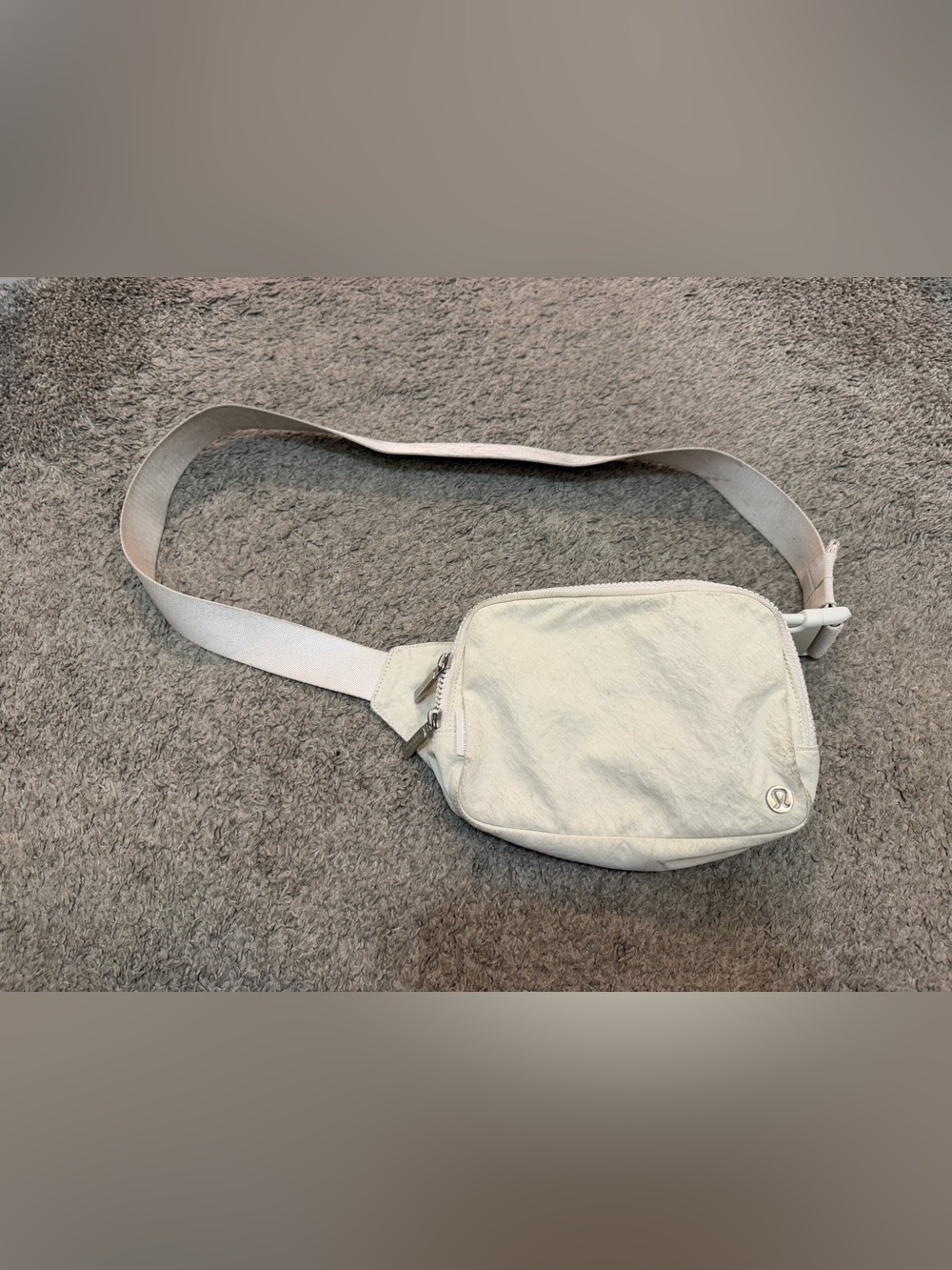 Cream Lululemon Belt Bag